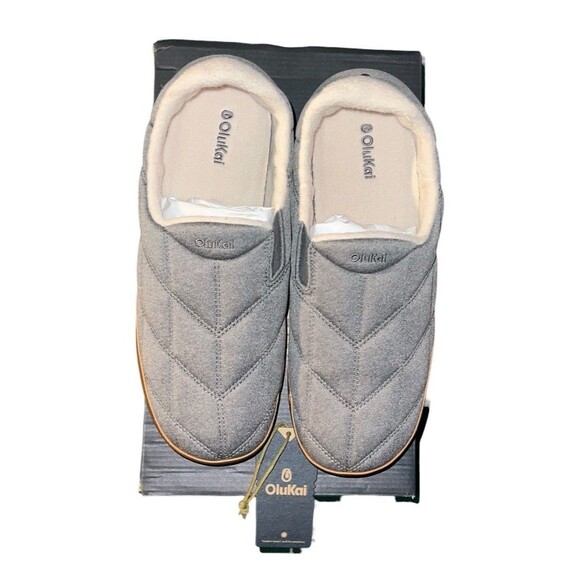 Olukai Men\'s Puku\'i Slipper - Ash/Ash 13M NEW In Box! main image 9